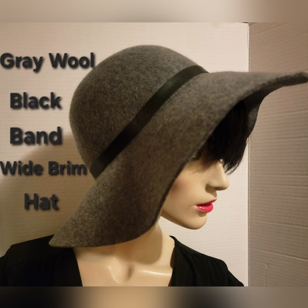 D&Y Gray Wool Hat with Black Band